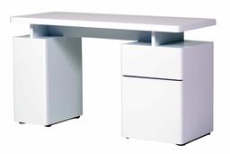 Amazon Brand - Movian Sava 2-Door 1-Drawer Writing Desk, 140 x 55 x 76cm, White