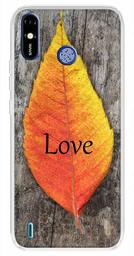 Amazon Brand - Solimo Designer Multicolor Maple Leaf Love Design Printed Soft Back Case Mobile Cover for Tecno Spark Go Plus