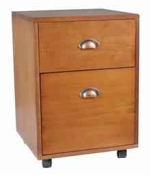 Amazon Brand – Stone & Beam 2-Drawer Rolling File Cabinet, 15.8