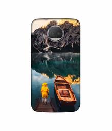 Amazon Brand - Solimo Designer Lake View UV Printed Soft Back Case Mobile Cover for Motorola Moto G5S Plus