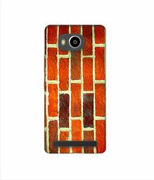 Amazon Brand - Solimo Designer Brick Texture 3D Printed Hard Back Case Mobile Cover for Lenovo A7700