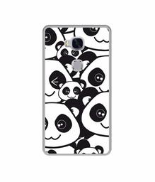 Amazon Brand - Solimo Designer Panda Texture UV Printed Soft Back Case Mobile Cover for Huawei Honor 5X