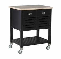 Ravenna Home 2-Drawer Kitchen Cart, 36.5