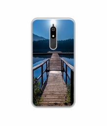 Amazon Brand - Solimo Designer Wooden Beach UV Printed Soft Back Case Mobile Cover for Micromax Canvas Infinity Pro