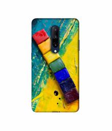 Amazon Brand - Solimo Designer Wax Color Blocks 3D Printed Hard Back Case Mobile Cover for OnePlus 7 Pro