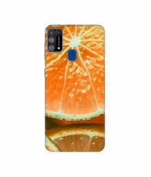 Amazon Brand - Solimo Designer Orange Slice 3D Printed Hard Back Case Mobile Cover for Samsung Galaxy M31