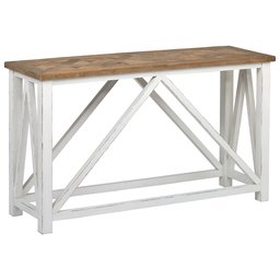 Amazon Brand – Stone & Beam Coastal Breeze Rustic Farmhouse Console Table, 55.1