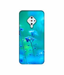 Amazon Brand - Solimo Designer Blue Flower 3D Printed Hard Back Case Mobile Cover for Vivo S1 Pro