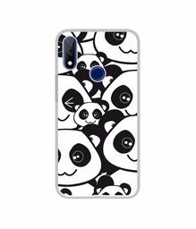 Amazon Brand - Solimo Designer Panda Texture UV Printed Soft Back Case Mobile Cover for Gionee F9 Plus