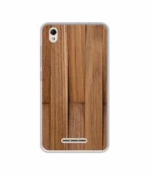 Amazon Brand - Solimo Designer Wooden Art UV Printed Soft Back Case Mobile Cover for Lava Z60