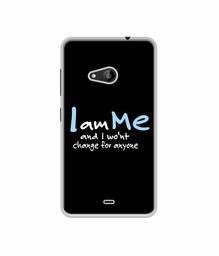 Amazon Brand - Solimo Designer Quotes UV Printed Soft Back Case Mobile Cover for Microsoft Lumia 535