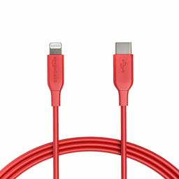 AmazonBasics USB-C to Lightning Cable, MFi Certified Apple Charger for iPhone 11 Pro/11 Pro Max - Red, 6-Foot