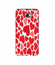 Amazon Brand - Solimo Designer Heart Pattern 3D Printed Hard Back Case Mobile Cover for Samsung Galaxy A8 (2016)