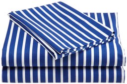 Pinzon Kids Printed Blue Stripe Twin XL Sheet Set