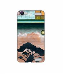 Amazon Brand - Solimo Designer Tree Painting 3D Printed Hard Back Case Mobile Cover for Vivo V1 Max