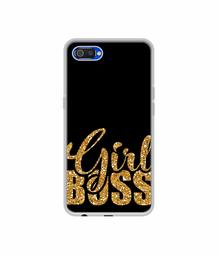 Amazon Brand - Solimo Designer Sparkle Girl Boss UV Printed Soft Back Case Mobile Cover for Realme C2