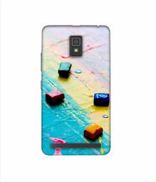 Amazon Brand - Solimo Designer Multicolor WaxColor Blocks 3D Printed Hard Back Case Mobile Cover for Lenovo A6600