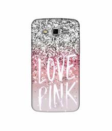 Amazon Brand - Solimo Designer Love Pink 3D Printed Hard Back Case Mobile Cover for Samsung Galaxy Grand 2 G7102 / G7105