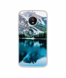 Amazon Brand - Solimo Designer Lake Mountain UV Printed Soft Back Case Mobile Cover for Motorola Moto E4 Plus