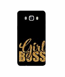 Amazon Brand - Solimo Designer Sparkle Girl Boss 3D Printed Hard Back Case Mobile Cover for Samsung Galaxy J5 (2016)