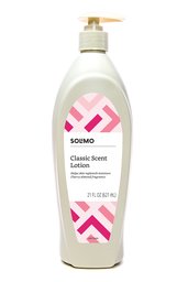 Amazon Brand - Solimo Classic Body Lotion, Cherry Almond Fragrance, 21 Fluid Ounce