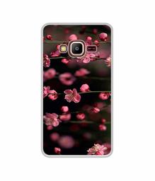 Amazon Brand - Solimo Designer Pink Flowers UV Printed Soft Back Case Mobile Cover for Samsung Z2