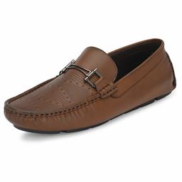 Stanton Men's Tan Loafers-9 UK (43 EU) (10 US) (FK/YT1903/TAN)