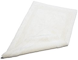 Pinzon Luxury Reversible 17-By-24-Inch Bath Rug, Ivory