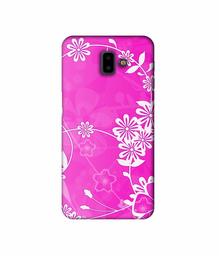 Amazon Brand - Solimo Designer Flower Pattern 3D Printed Hard Back Case Mobile Cover for Samsung Galaxy J6 Plus