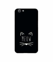 Amazon Brand - Solimo Designer Meow UV Printed Soft Back Case Mobile Cover for Oppo F1S