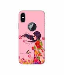 Amazon Brand - Solimo Designer Lady Vector Pattern 3D Printed Hard Back Case Mobile Cover for Apple iPhone Xs Max (Logo Cut)