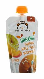 Mama Bear, Pumpkin Apple Peach Buckwheat Organic Baby Food, Stage 2, 4 Ounce