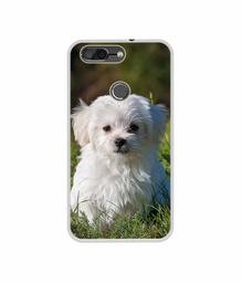 Amazon Brand - Solimo Designer White Dog UV Printed Soft Back Case Mobile Cover for InFocus Vision 3 Pro