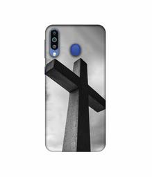 Amazon Brand - Solimo Designer Cross 3D Printed Hard Back Case Mobile Cover for Samsung Galaxy M21