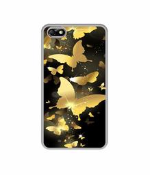 Amazon Brand - Solimo Designer Golden Butterfly Pattern UV Printed Soft Back Case Mobile Cover for Huawei Honor 4X