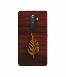 Amazon Brand - Solimo Designer Leaf on Wood UV Printed Soft Back Case Mobile Cover for Lenovo K8 Note