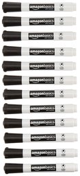 AmazonBasics Low-Odor Dry Erase Markers - Chisel Tip -  Black (Pack of 24)