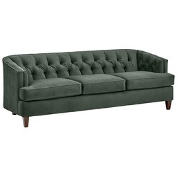 Amazon Brand – Stone & Beam Leila Tufted Velvet Living Room Sofa Couch, 88