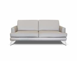 Amazon Brand - Alkove Palma Hand-Crafted Leather Sofa, 3 Seater, 100 x 200 x 82cm, Mineral