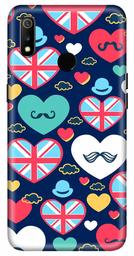 Amazon Brand - Solimo Designer Heart Pattern Design 3D Printed Hard Back Case Mobile Cover for Realme 3 / Realme 3i