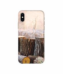 Amazon Brand - Solimo Designer Wood logs 3D Printed Hard Back Case Mobile Cover for Apple iPhone Xs Max