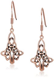 Sterling Silver Celtic Knot Drop Earrings