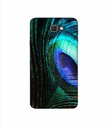 Amazon Brand - Solimo Designer Peacock Feather 3D Printed Hard Back Case Mobile Cover for Samsung Galaxy J7 Prime