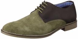 Amazon Brand - Symbol Men's Olive Leather Sneakers - 9 UK (AZ-WS-51C)