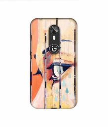 Amazon Brand - Solimo Designer Potrat On Wood 3D Printed Hard Back Case Mobile Cover for Gionee A1