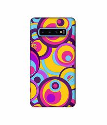 Amazon Brand - Solimo Designer Multicolor Circle 3D Printed Hard Back Case Mobile Cover for Samsung Galaxy S10 Plus