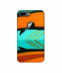 Amazon Brand - Solimo Designer Brush Art 3D Printed Hard Back Case Mobile Cover for Apple iPhone 8 Plus (with Logo Cut)