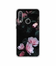 Amazon Brand - Solimo Designer Dark Flowers Photography UV Printed Soft Back Case Mobile Cover for Lenovo K10 Plus