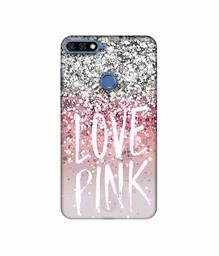 Amazon Brand - Solimo Designer Love Pink 3D Printed Hard Back Case Mobile Cover for Huawei Honor 7A