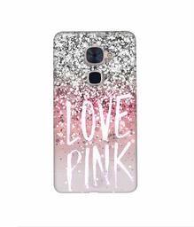 Amazon Brand - Solimo Designer Love Pink 3D Printed Hard Back Case Mobile Cover for LeTV Le 2